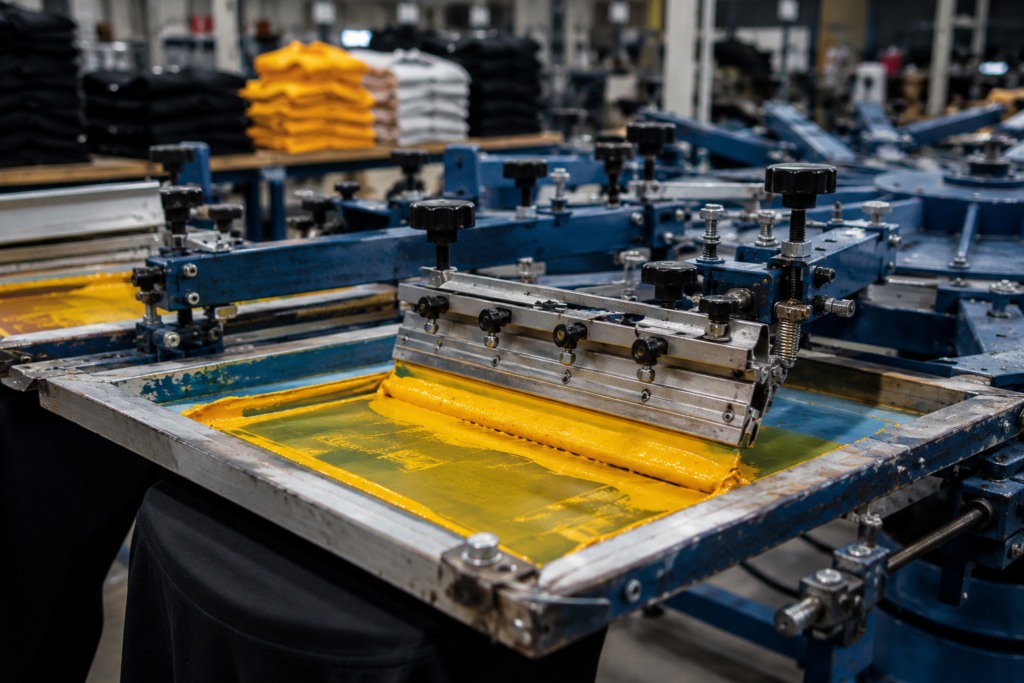 bulk screen printing machine plastisol ink