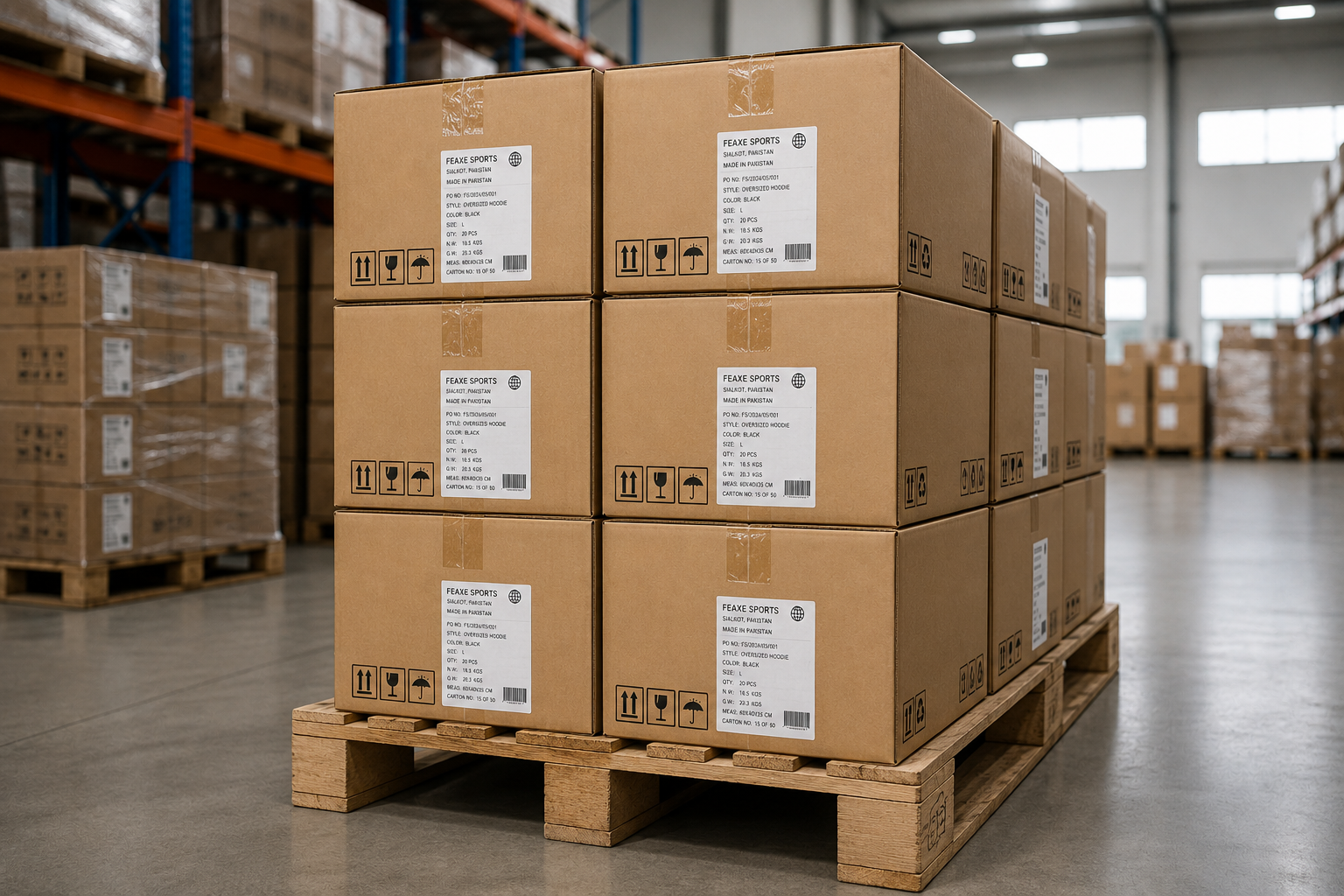 B2B clothing shipping logistics freight costs