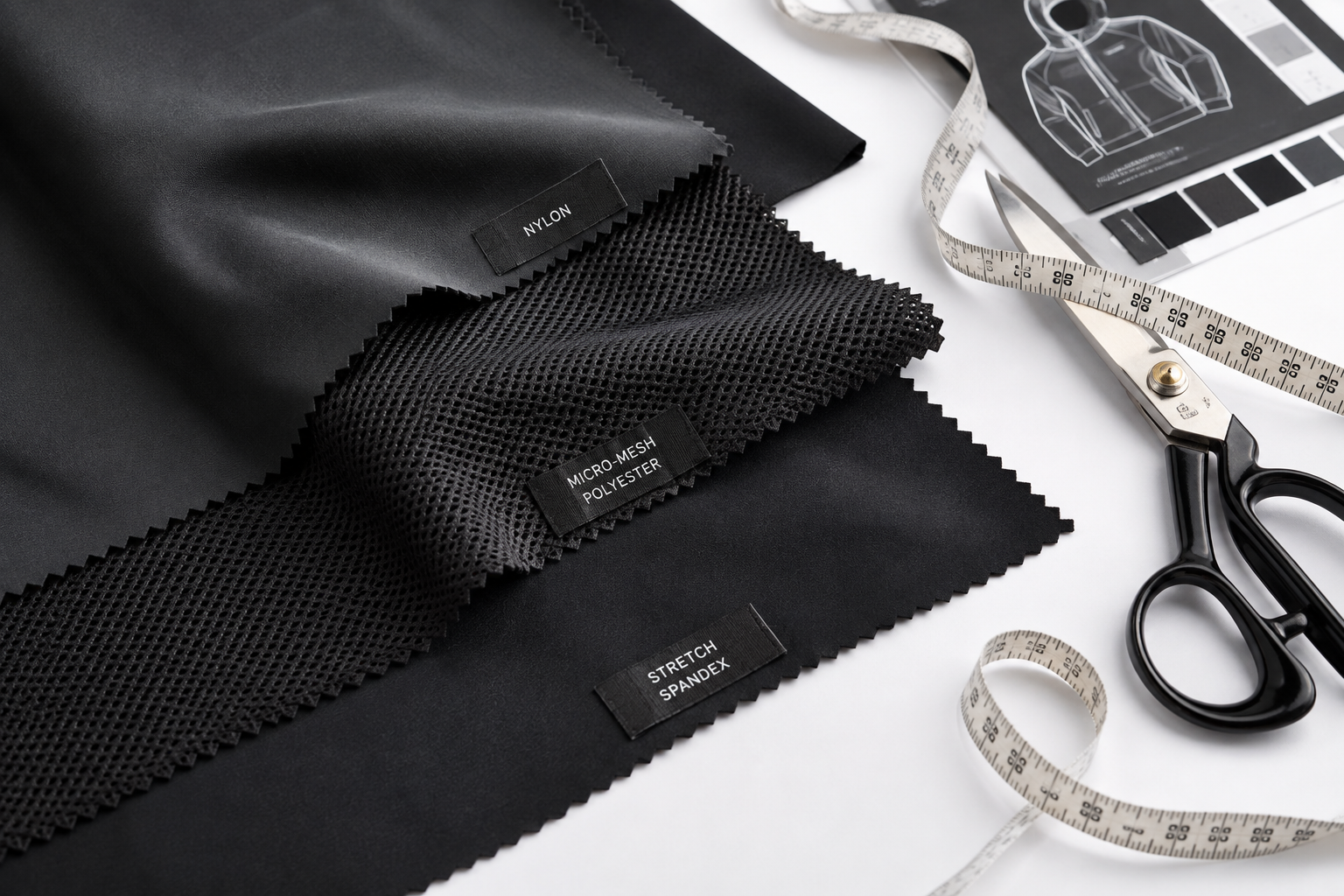 Best fabric for performance sportswear 3 spandex 4-way stretch sportswear fabric test