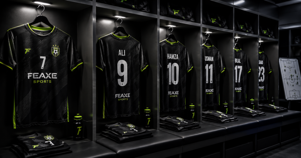 Why Manufacture Custom Football Uniforms? B2B Guide 7 why manufacture custom football uniforms team benefits